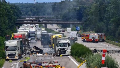 A2-Autobahn weiterhin gesperrt: Anhaltende Explosionsgefahr nach schwerem Unfall