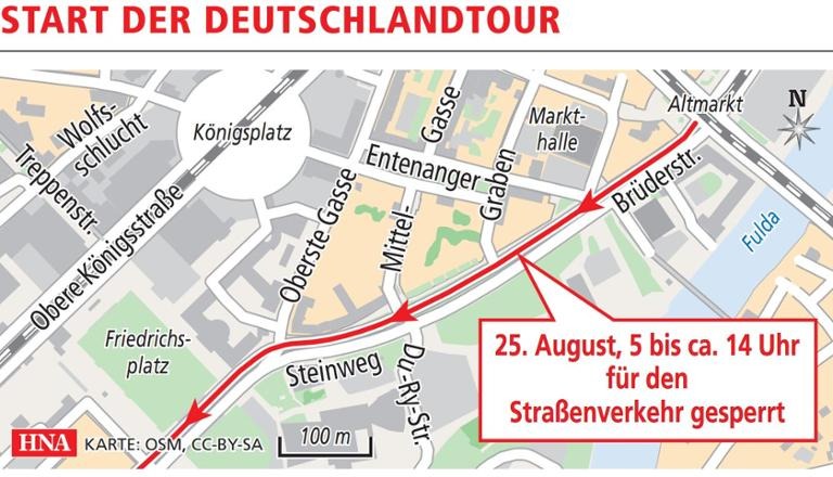 Deutschland Tour legt Kassels Innenstadt lahm: Umfangreiche Straßensperrungen erwartet