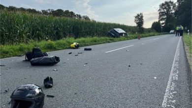 Schwerer Verkehrsunfall auf der K53: Motorradfahrer stirbt bei Kollision