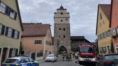 Feuer im Nördlinger Tor: Brand in Dinkelsbühls historischem Wahrzeichen