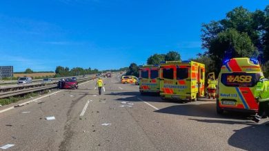 Verkehr auf A81 Richtung Heilbronn bald wieder freigegeben: Rettungshubschrauber nach Unfall im Einsatz