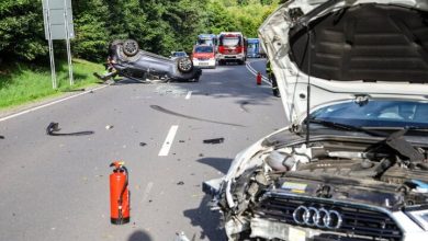 Schwerer Verkehrsunfall auf der B101 im Erzgebirge