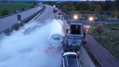 Tragischer Lkw-Unfall bei Nossen: Ein Toter und mehrere Verletzte - A4 teilweise gesperrt