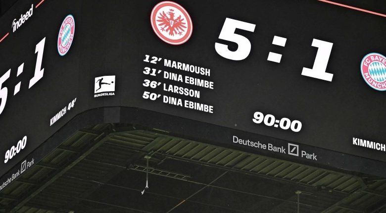 Historische Niederlage: Eintracht Frankfurt demütigt FC Bayern München mit 5:1